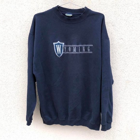Vintage Other - WYOMING Vintage Made in USA Embroidered Sweatshirt Men's XL